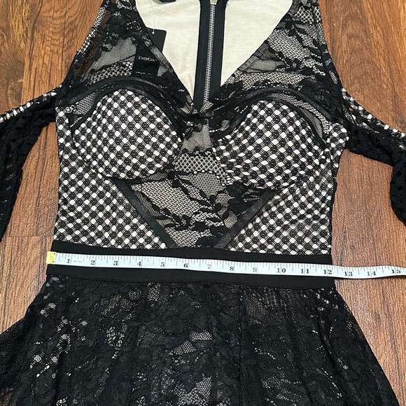 Bebe Black Lace Overlay Dress - Picture 13 of 16